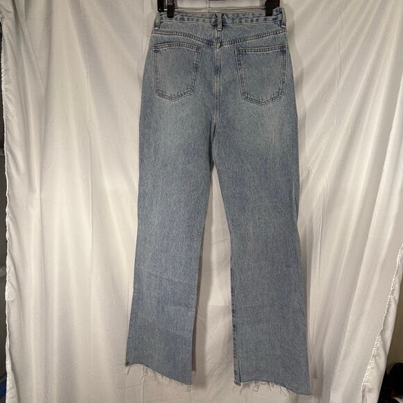 NWT Adika Women’s Light Wash Distressed Jeans Size Large 30×34 • NWT raw hem - Picture 5 of 8